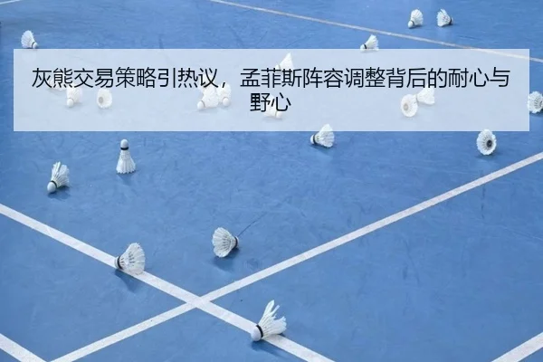 灰熊交易策略引热议，孟菲斯阵容调整背后的耐心与野心